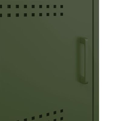 vidaXL TV Cabinet Olive Green 100.5x39x50.5 cm Steel