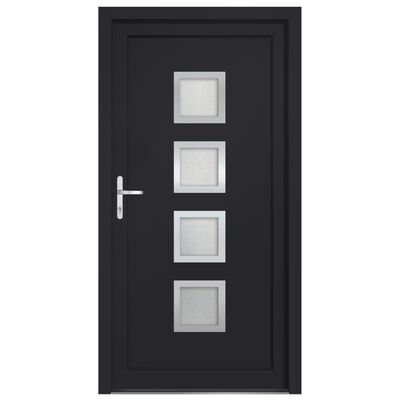 vidaXL Front Door Anthracite 108x200 cm PVC