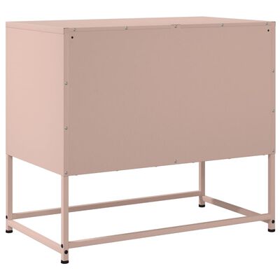 vidaXL TV Cabinet Pink 68.5x39x60.5 cm Steel