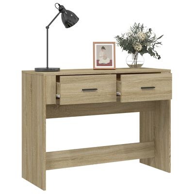 vidaXL Console Table Sonoma Oak 100x39x75 cm Engineered Wood