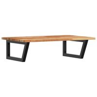 vidaXL Basin Shelf Wall Mounted Steel and Solid Wood Acacia