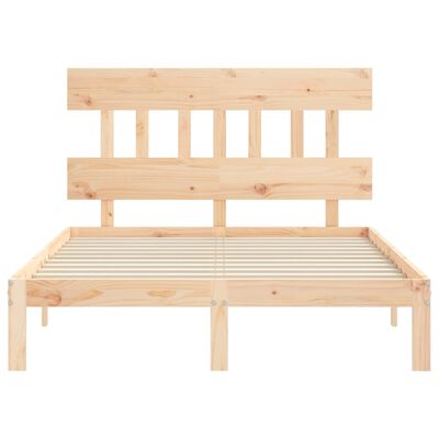 vidaXL Bed Frame without Mattress 140x190 cm Solid Wood Pine