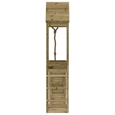 vidaXL Playhouse with Climbing Wall Impregnated Wood Pine