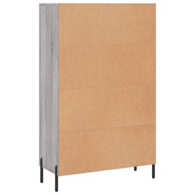 vidaXL Highboard Grey Sonoma 69.5x31x115 cm Engineered Wood