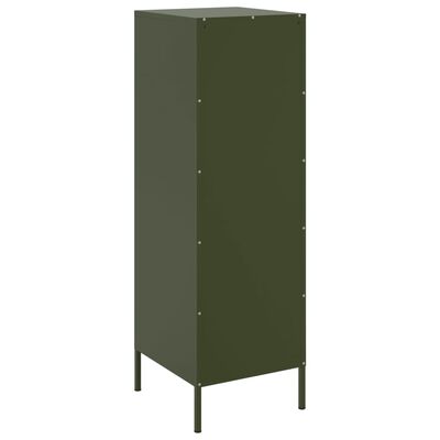 vidaXL Highboard Olive Green 36x39x113 cm Steel