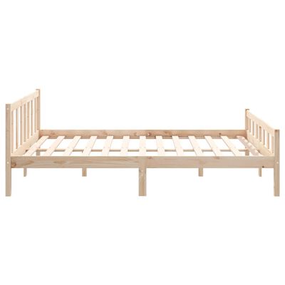 vidaXL Bed Frame without Mattress Solid Wood King Size