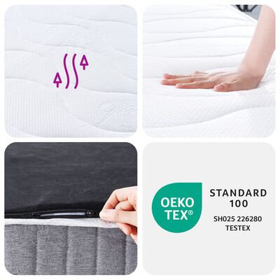 vidaXL Pocket Spring Mattress Medium 80x200 cm