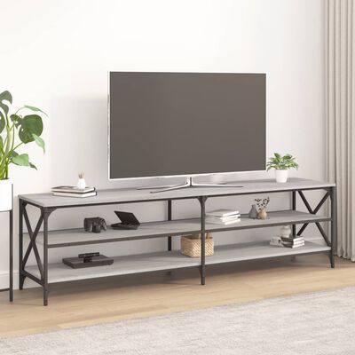 vidaXL TV Cabinet Grey Sonoma 180x40x50 cm Engineered Wood