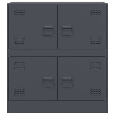 vidaXL Sideboard Anthracite 67x39x73 cm Steel