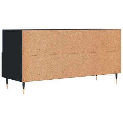 vidaXL TV Cabinet Black 102x36x50 cm Engineered Wood