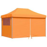 vidaXL Foldable Party Tent Pop-Up with 4 Sidewalls Orange