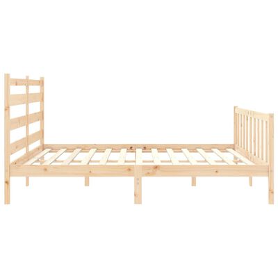 vidaXL Bed Frame without Mattress Solid Wood Pine