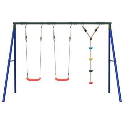 vidaXL Outdoor Swing Set with Swings and Disc Swing