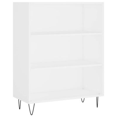 vidaXL Highboard High Gloss White 69.5x34x180 cm Engineered Wood