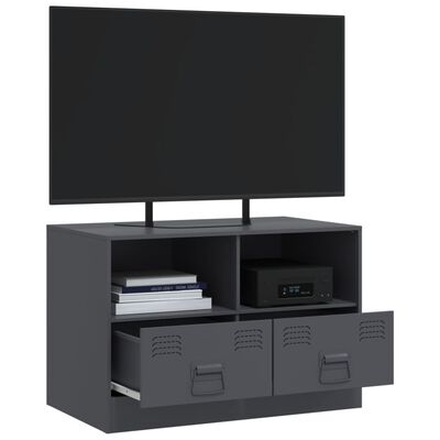 vidaXL TV Cabinet Anthracite 67x39x44 cm Steel