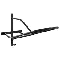 vidaXL Saddle Rack Wall Mounted Black Iron