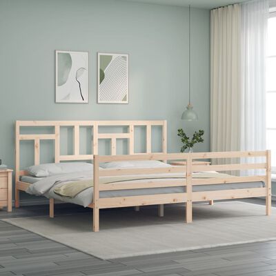 vidaXL Bed Frame without Mattress 200x200 cm Solid Wood