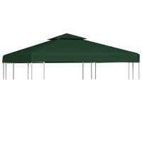 vidaXL Gazebo Cover Canopy Replacement 310 g / m² Green 3 x 3 m