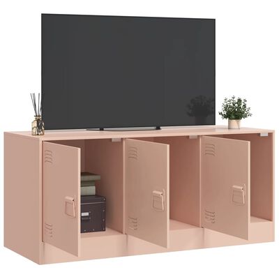 vidaXL TV Cabinet Pink 99x39x44 cm Steel