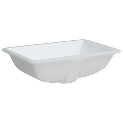 vidaXL Bathroom Sink White 52x38.5x19.5 cm Rectangular Ceramic