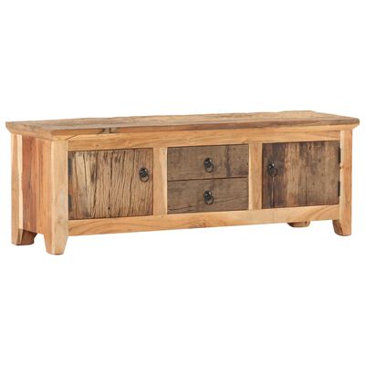 vidaXL TV Cabinet 120x30x40 cm Solid Acacia Wood and Reclaimed Wood