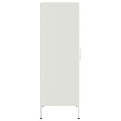 vidaXL Highboard White 36x39x113 cm Steel