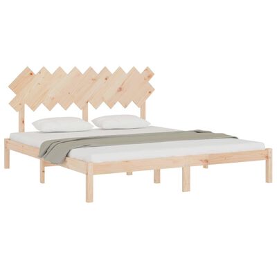 vidaXL Bed Frame without Mattress 180x200 cm Super King Solid Wood