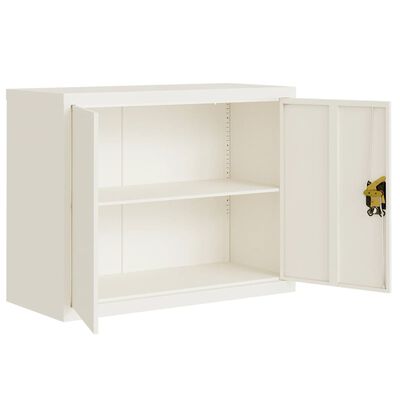 vidaXL File Cabinet White 90x40x70 cm Steel