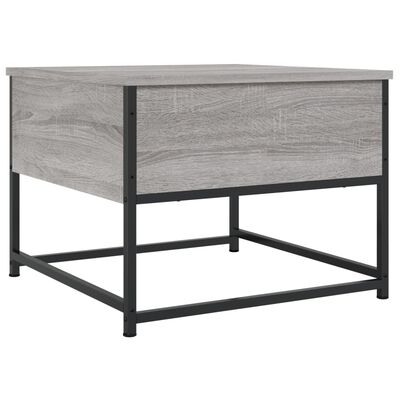 vidaXL Coffee Table Grey Sonoma 51x51x40 cm Engineered Wood