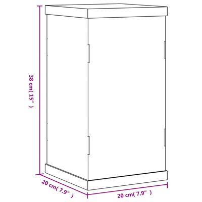 vidaXL Display Box Transparent 20x20x38 cm Acrylic