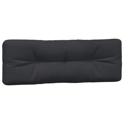 vidaXL Pallet Cushions 5 pcs Black Fabric