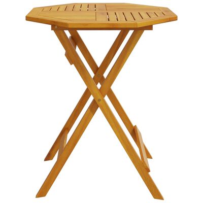 vidaXL Folding Garden Table Ø70x75 cm Solid Wood Acacia