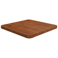 vidaXL Square Table Top Dark Brown 40x40x2.5cm Treated Solid Wood Oak