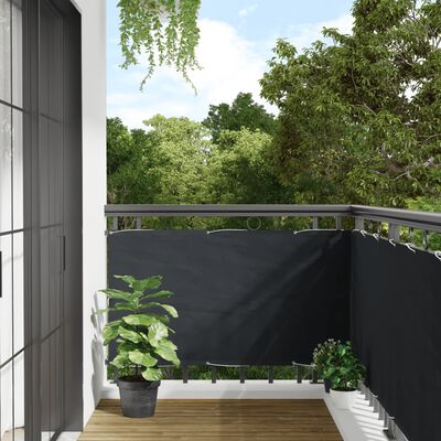 vidaXL Balcony Privacy Screen Anthracite 1000x75 cm PVC