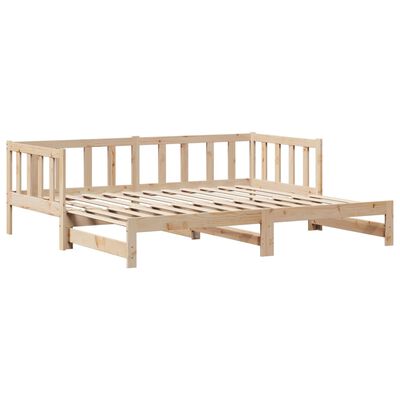 vidaXL Daybed with Trundle and Drawers without Mattress 90x190 cm Single