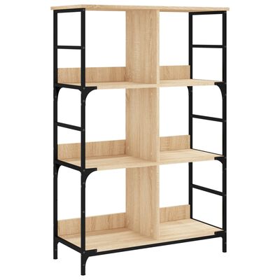 vidaXL Bookshelf Sonoma Oak 78.5x33x117.5 cm Engineered Wood