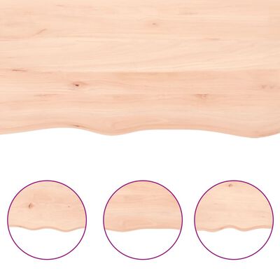 vidaXL Bathroom Countertop 180x30x(2-4) cm Untreated Solid Wood