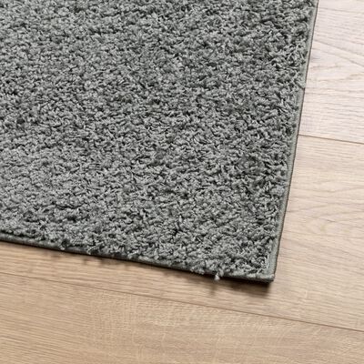 vidaXL Shaggy Rug PAMPLONA High Pile Modern Green 80x200 cm