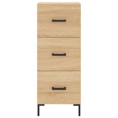 vidaXL Highboard Sonoma Oak 34.5x34x180 cm Engineered Wood