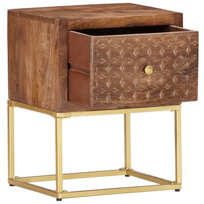 vidaXL Bedside Cabinet 40x30x50 cm Solid Mango Wood