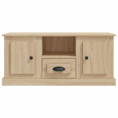 vidaXL TV Cabinet Sonoma Oak 100x35.5x45 cm Engineered Wood