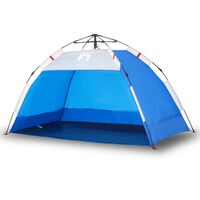 vidaXL Beach Tent 2-Person Azure Blue Quick Release Waterproof