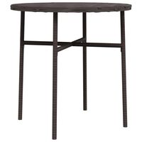 vidaXL Tea Table Brown 45 cm Poly Rattan