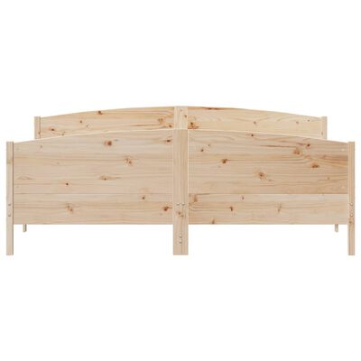 vidaXL Bed Frame without Mattress 200x200 cm Solid Wood Pine