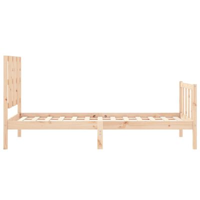 vidaXL Bed Frame without Mattress 90x200 cm Solid Wood Pine