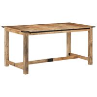 vidaXL Dining Table 160x80x75 cm Solid Wood Mango