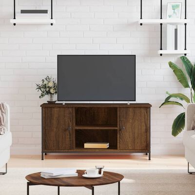 vidaXL TV Cabinet Brown Oak 100x40x50 cm Engineered Wood