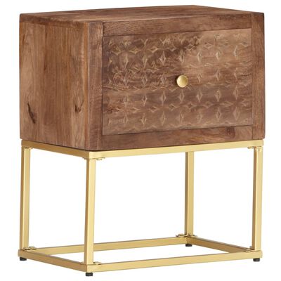 vidaXL Bedside Cabinet 40x30x50 cm Solid Mango Wood