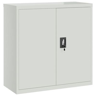 vidaXL File Cabinet Light Grey 90x40x130 cm Steel