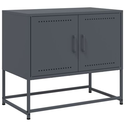 vidaXL TV Cabinet Anthracite 68.5x39x60.5 cm Steel